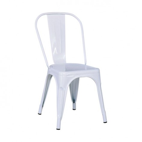 Καρέκλα Μεταλλική άσπρη Woodwell E5191,MW 