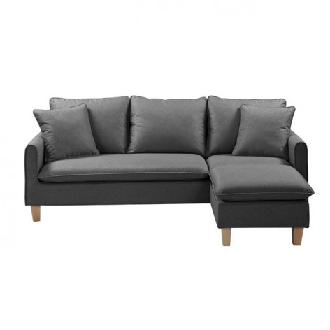 Γωνιακός καναπές αναστρέψιμος σκ. γκρι Woodwell E9925,1 