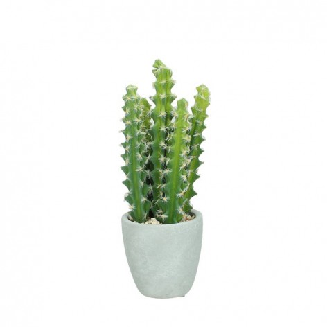 CACTUS ΤΕΧΝΗΤΟ ΦΥΤΟ ΚΑΚΤΟΣ ΠΡΑΣΙΝΟ ΛΕΥΚΟ D10xH22,5cm In The Box 8717844980901 