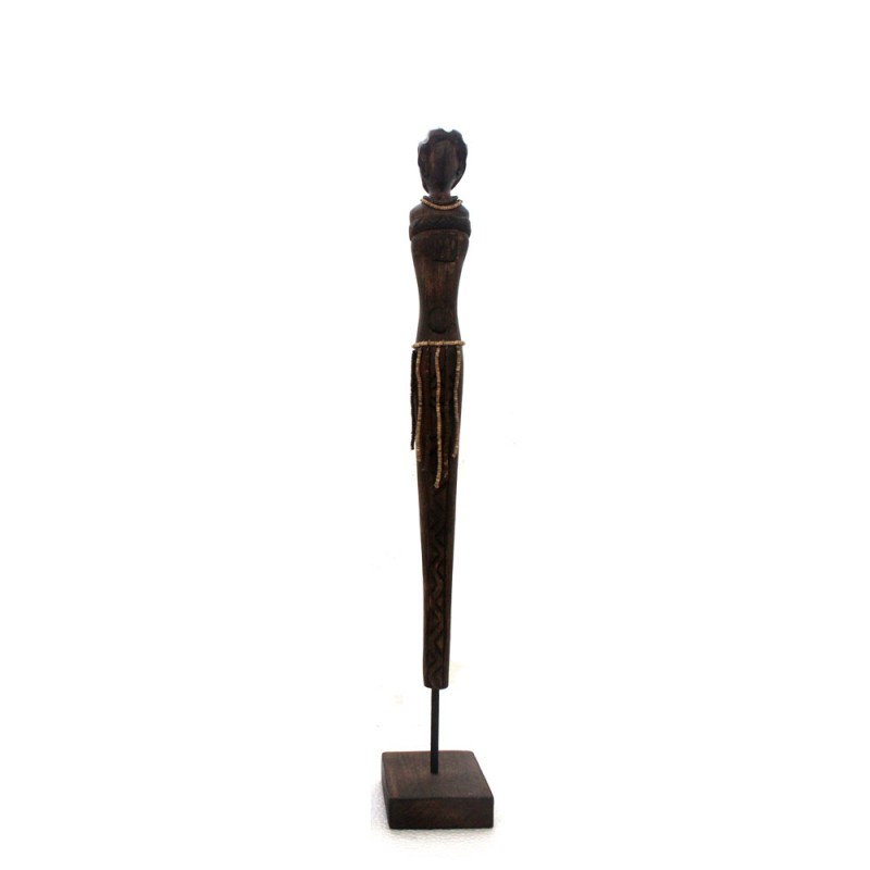 AFRICAN GIRL DECO ΦΙΓΟΥΡΑ ΞΥΛΟ ΦΥΣΙΚΟ 10x10xH67,5cm In The Box 5208019030154 