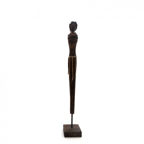 AFRICAN GIRL DECO ΦΙΓΟΥΡΑ ΞΥΛΟ ΦΥΣΙΚΟ 10x10xH67,5cm In The Box 5208019030154 
