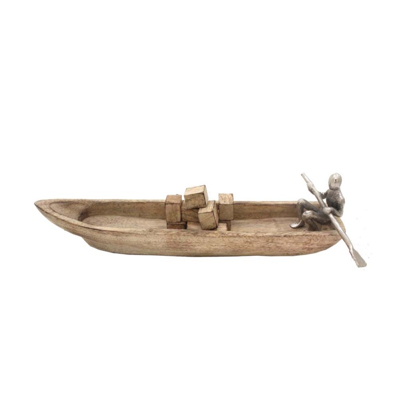 BOAT DECO ΞΥΛΟ ΦΥΣΙΚΟ 38,5x13xH11cm In The Box 5208019030192 