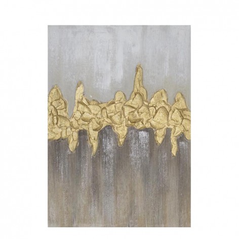SED BEIGE ΠΙΝΑΚΑΣ ΚΑΜΒΑΣ ΜΠΕΖ ΧΡΥΣΟ 50x70xH3cm In The Box 5208019077630 