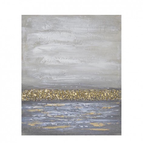KULNA GREY ΠΙΝΑΚΑΣ ΚΑΜΒΑΣ ΓΚΡΙ ΧΡΥΣΟ 50x60xH2,5cm In The Box 5208019077654 