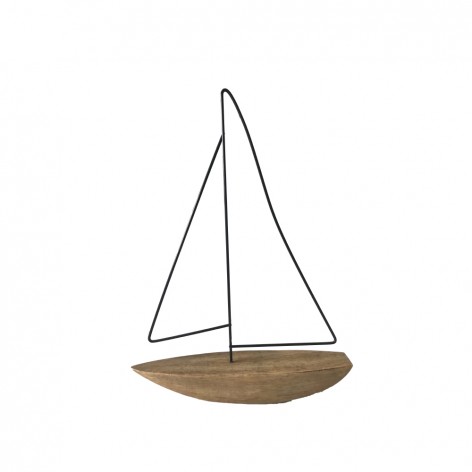 BATEAU DECO ΒΑΡΚΑ POLYRESIN ΦΥΣΙΚΟ 24x5xH32cm In The Box 5208019079641 