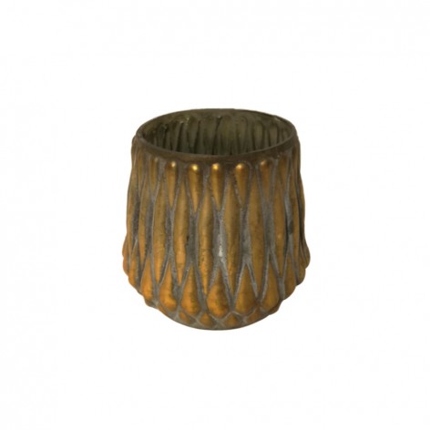 RIB ΒΑΣΗ ΡΕΣΩ ΓΥΑΛΙ ΧΡΥΣΟ ΓΚΡΙ D9xH9cm In The Box 5208019060700 