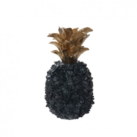 PINA DECO ΑΝΑΝΑΣ POLYRESIN ΜΑΥΡΟ ΧΡΥΣΟ D14,5xH26,5cm In The Box 5208019059100 