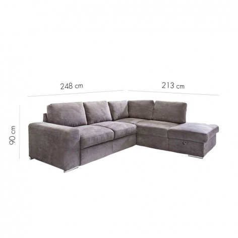 Καναπές Κρεβάτι Γωνία Δεξιά Liberta 01-2590 